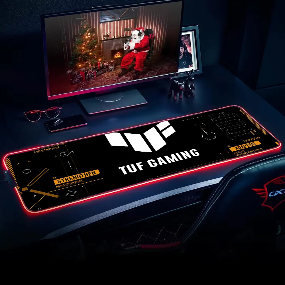 Tapete de Rato Gaming RGB - com Iluminação LED, Vários Tamanhos