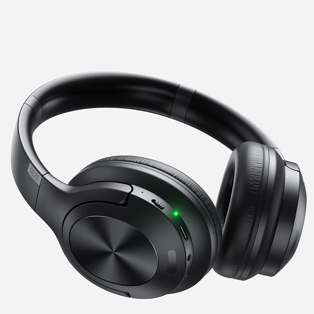 Headphones QERE E80 – Bluetooth 5.3, Sem Fios, Cancelamento de Ruído ANC e Até 70h de Autonomia