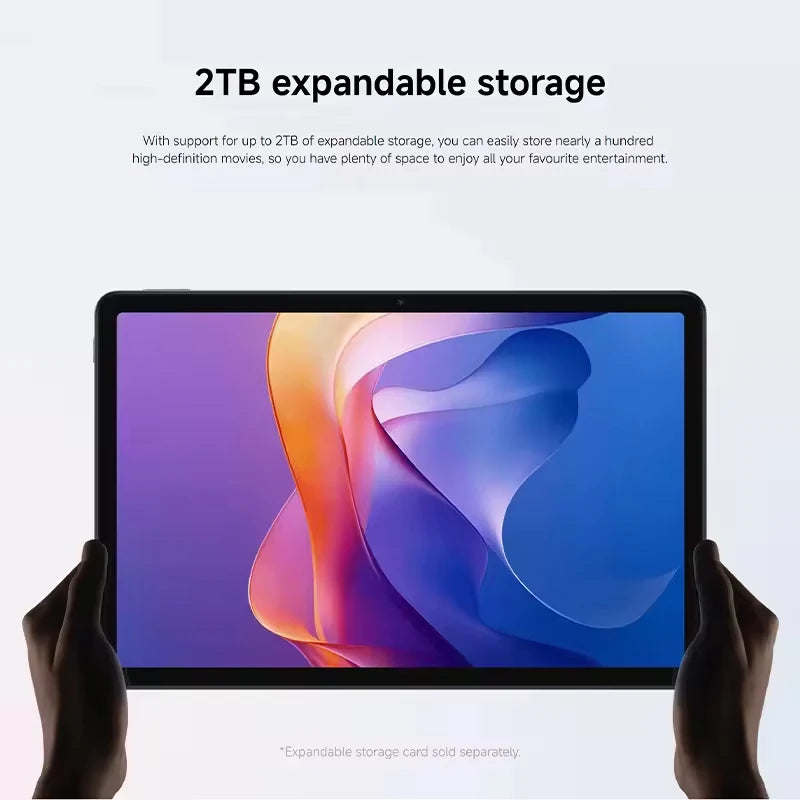 Tablet Redmi Pad 2 Wi-Fi – Ecrã 2.5K de 11 polegadas, 256GB, 9000mAh