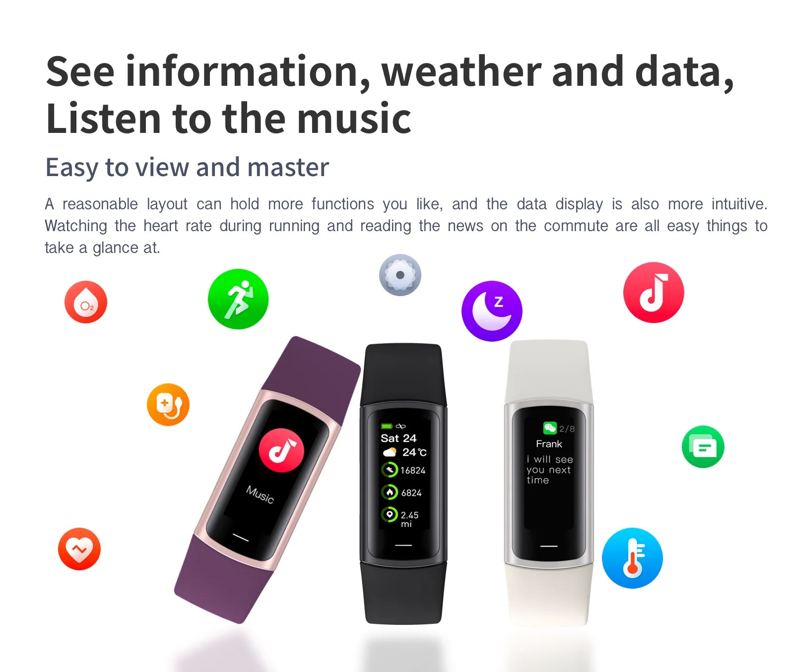Smartwatch Fitness LIGE Sport – Pulseira Inteligente Desportiva com ecrã AMOLED