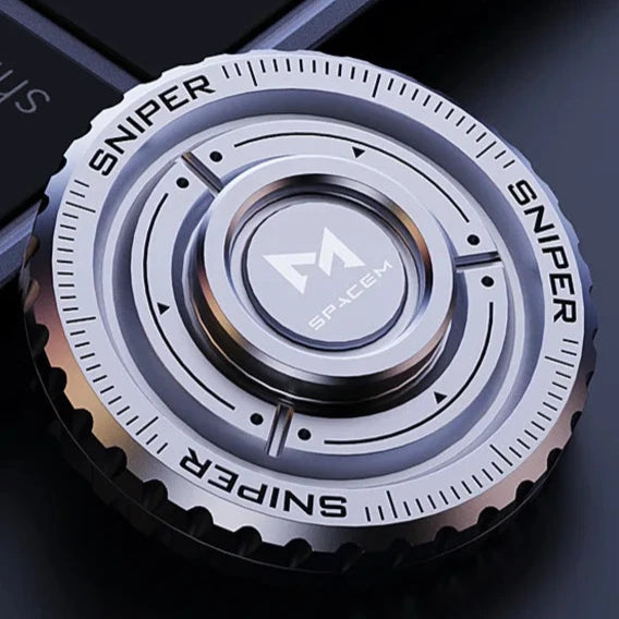 Fidget Spinner Mecânico - Aumento de concentração, Aço Inoxidável, Slider Magnético