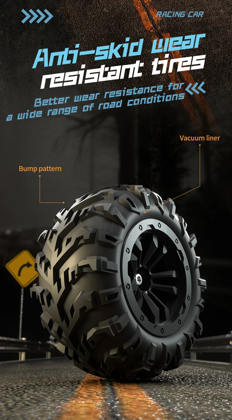 Carro Telecomandado 80KM/H - ZLL SG116 MAX – Brushless, 4WD, Estrutura Metálica e Luzes LED