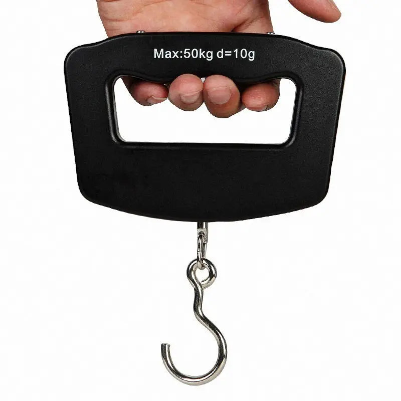 Balança para Bagagem - Digital com LCD, 50kg, Gancho em Aço Inoxidável