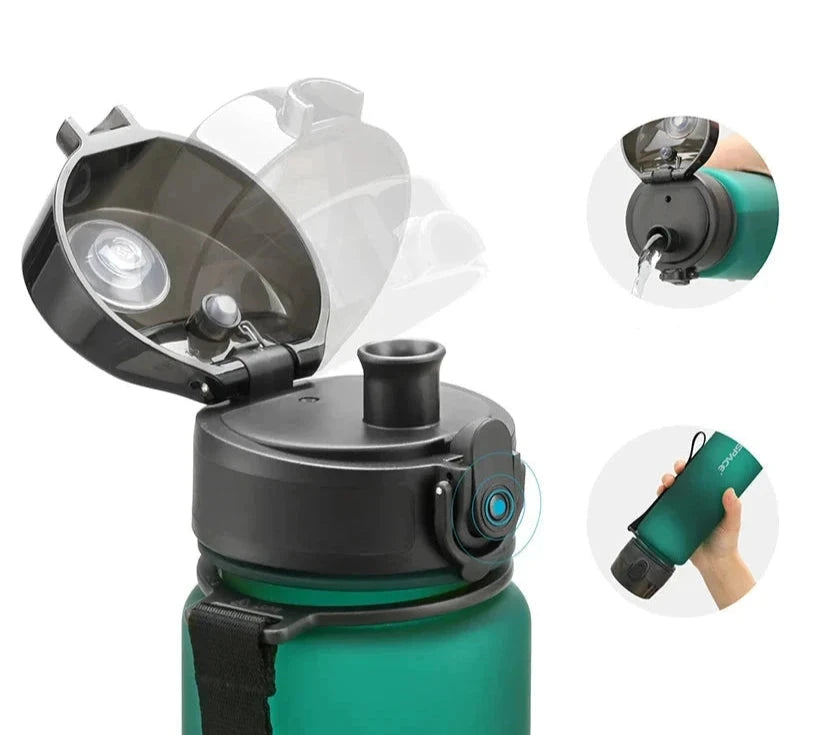 Garrafa de Água UZSPACE Tritan - 350/500/650/1000 ml para Desporto e Atividades ao Ar Livre