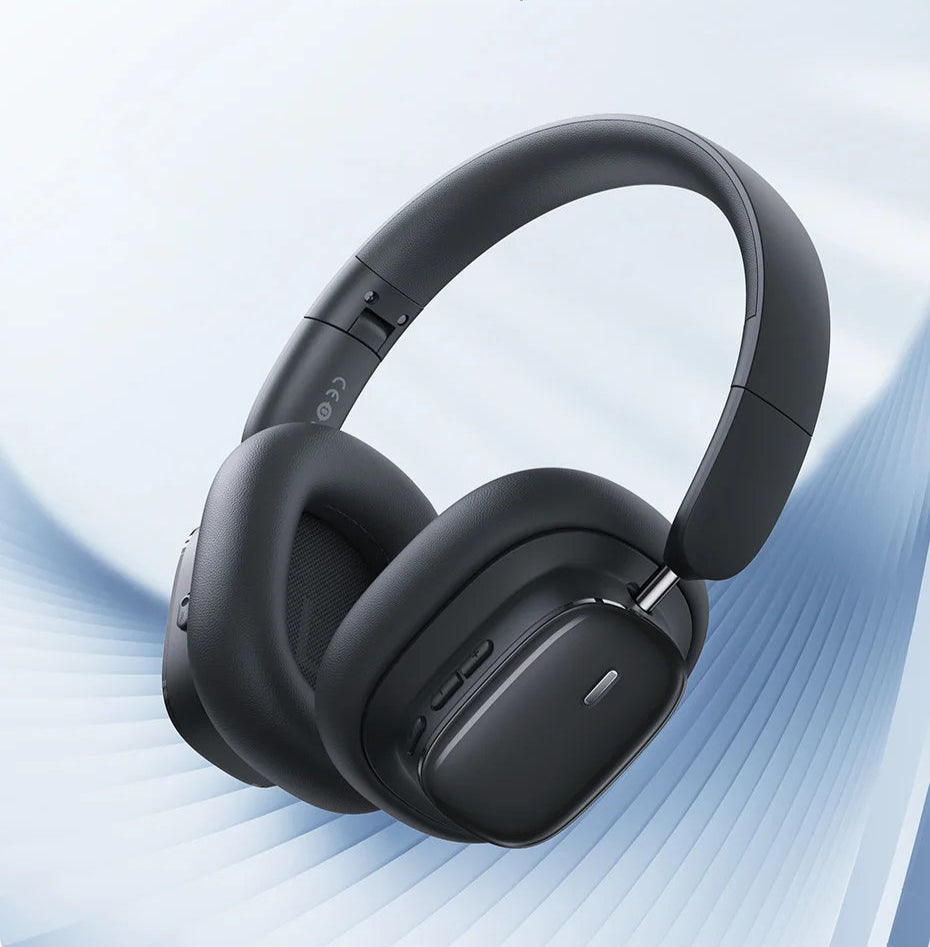 Headphones Baseus H1i – Cancelamento de Ruído, Bluetooth, Áudio Hi-Res, Longa Autonomia