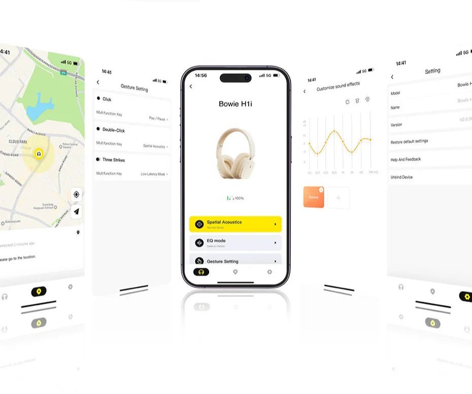 Headphones Baseus H1i – Cancelamento de Ruído, Bluetooth, Áudio Hi-Res, Longa Autonomia