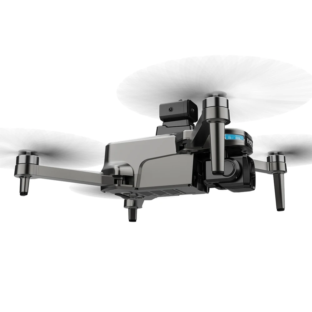 Drone SG109 PRO MAX dobrável em pleno voo com braços abertos