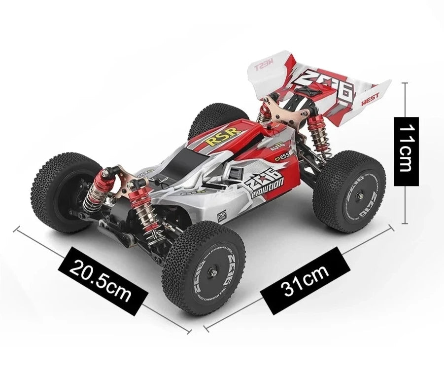 WLtoys 75km/h - Carro RC, 1/14, 4WD, Alta Velocidade