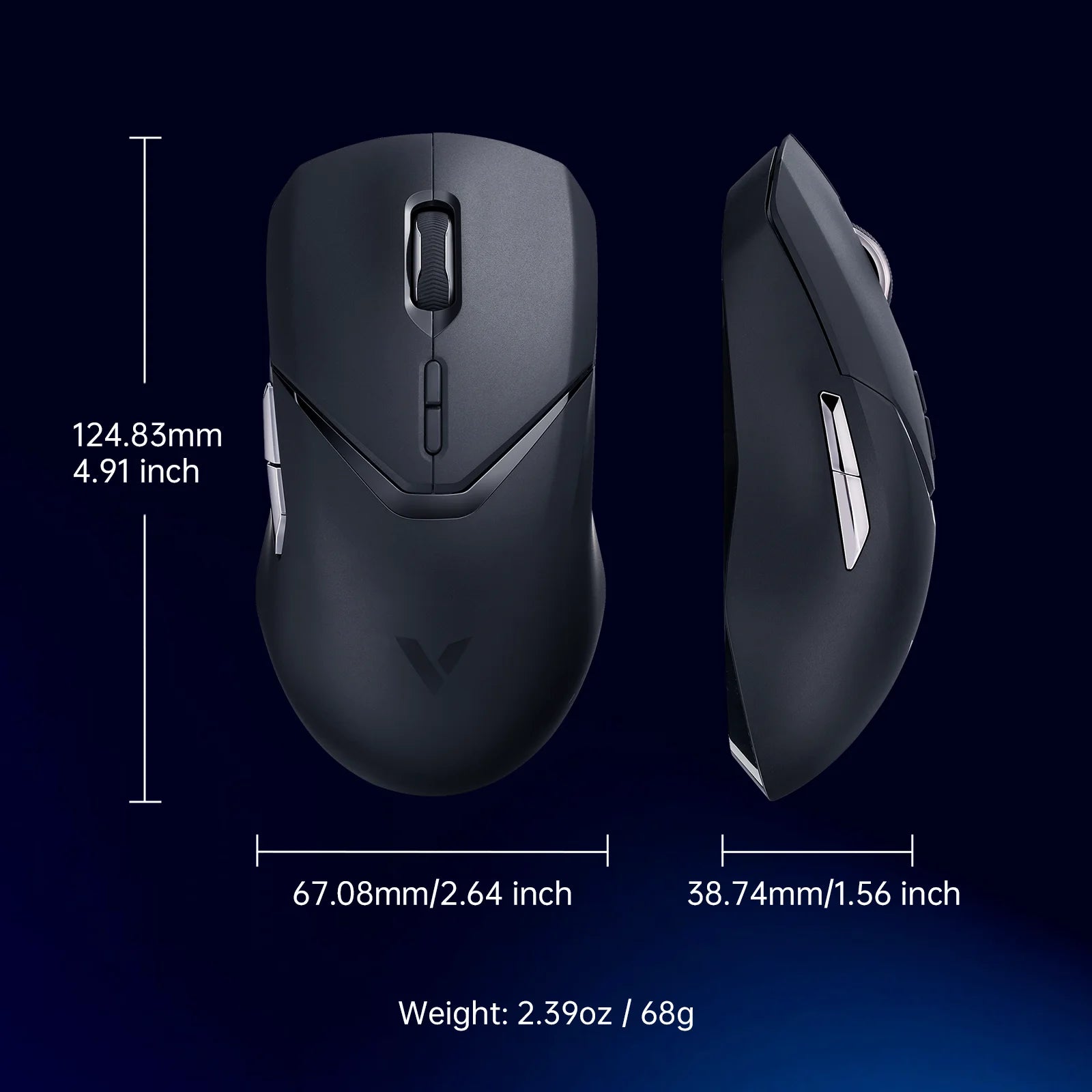 Rato Gaming RAPOO VT9PRO – Sem Fios, 26.000 DPI, Sensor PAW3398, Botões Programáveis