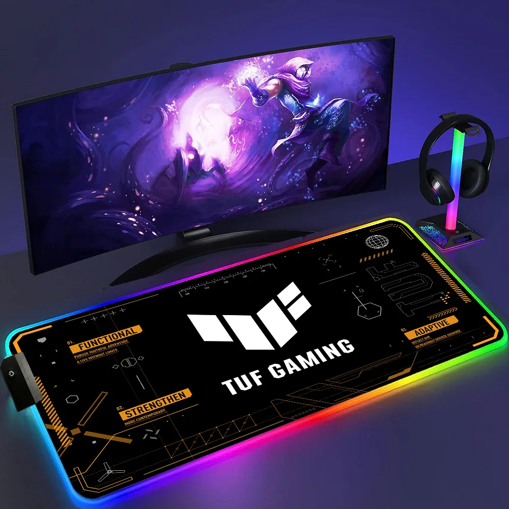 Tapete de Rato Gaming RGB - com Iluminação LED, Vários Tamanhos