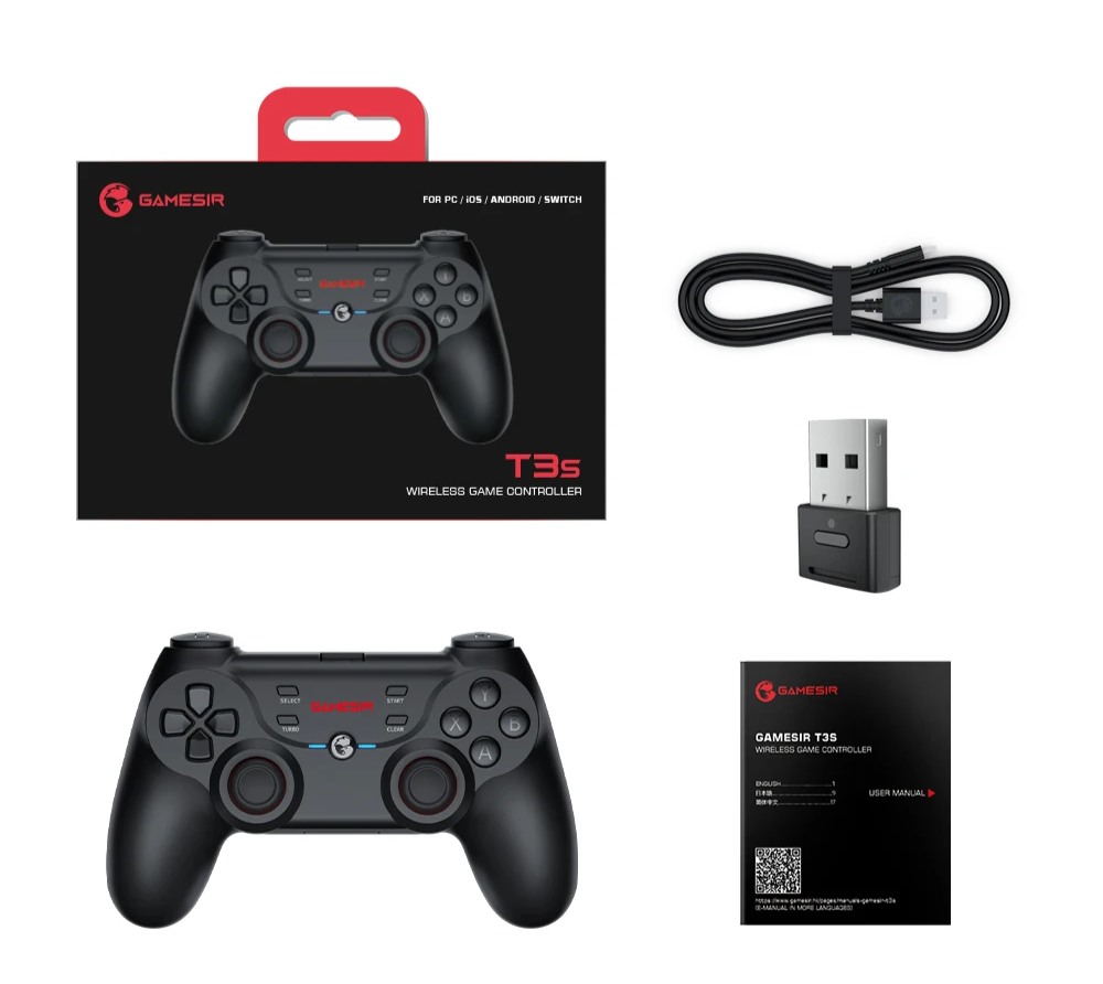 Comando GAMESIR T3s Wireless - PC, Switch, Android e iPhone