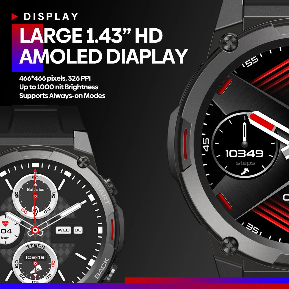 Smartwatch ZEBLAZE Vibe 7 Pro – AMOLED 1.43