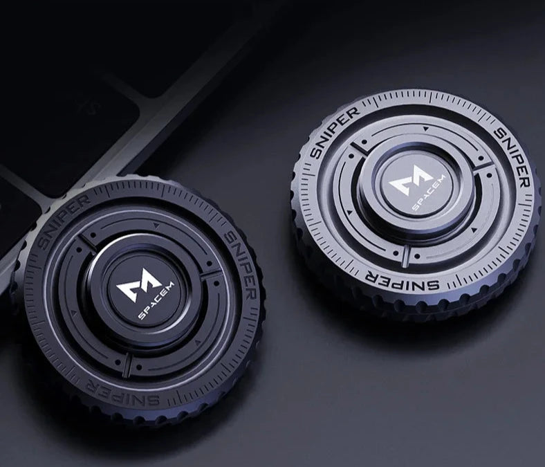Fidget Spinner Mecânico - Aumento de concentração, Aço Inoxidável, Slider Magnético
