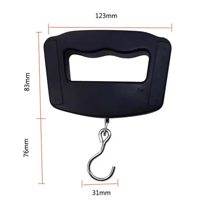 Balança para Bagagem - Digital com LCD, 50kg, Gancho em Aço Inoxidável