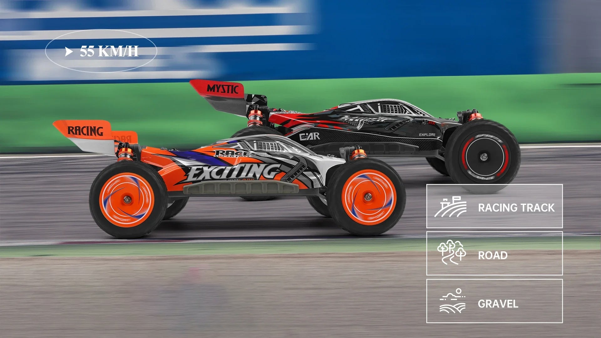 WLtoys 55km/h - Carro RC, 1/12, 4WD, Alta Velocidade