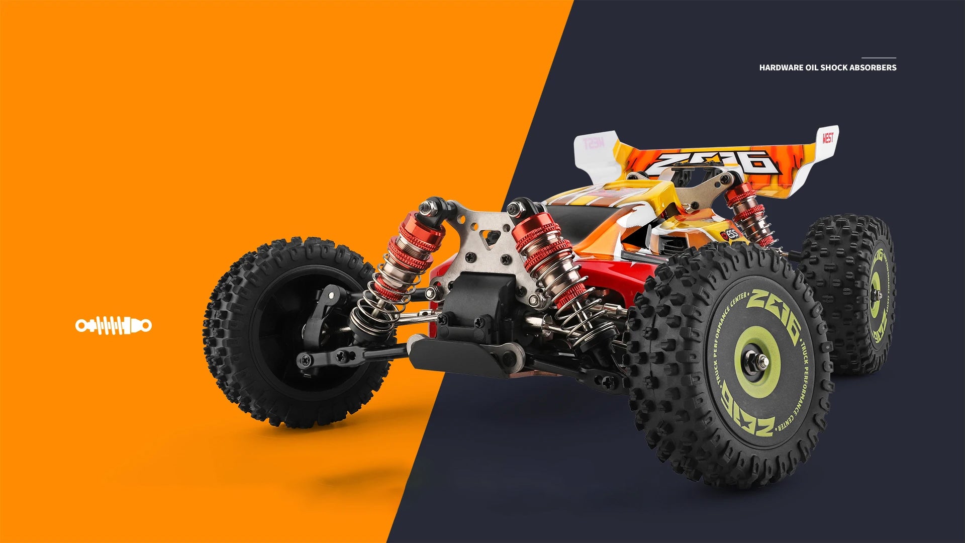 WLtoys 75km/h - Carro RC, 1/14, 4WD, Alta Velocidade