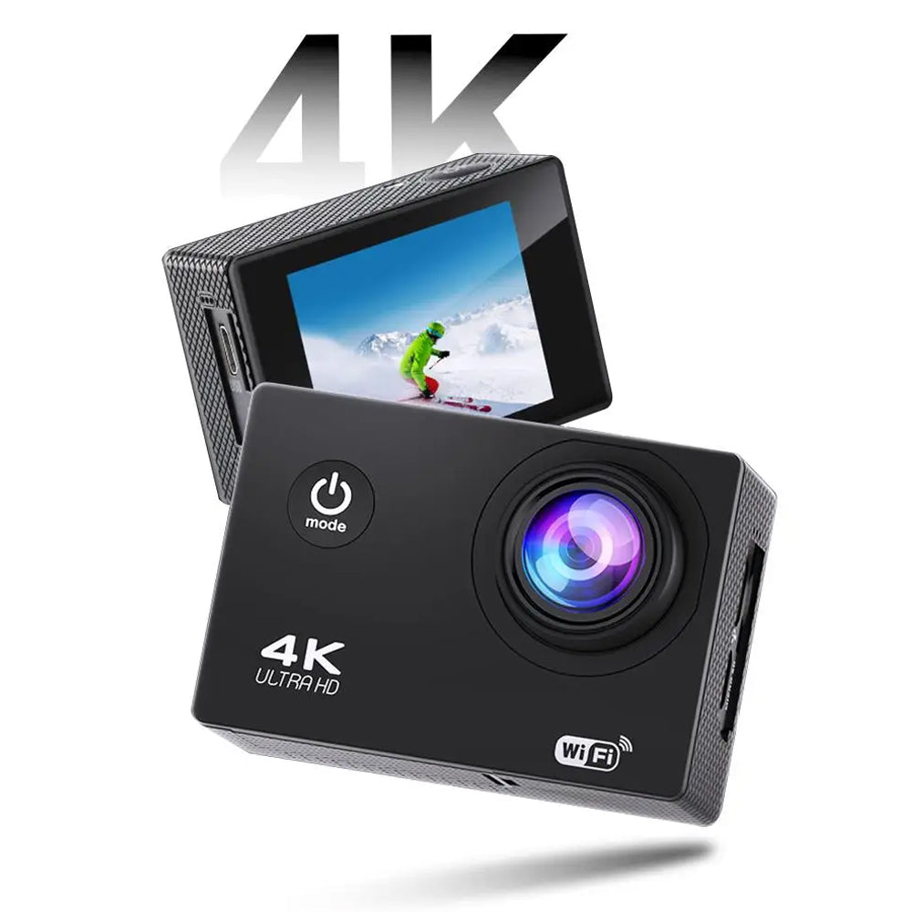 Câmara de Ação Ultra HD 4K - 30fps, Wi-Fi e Impermeável