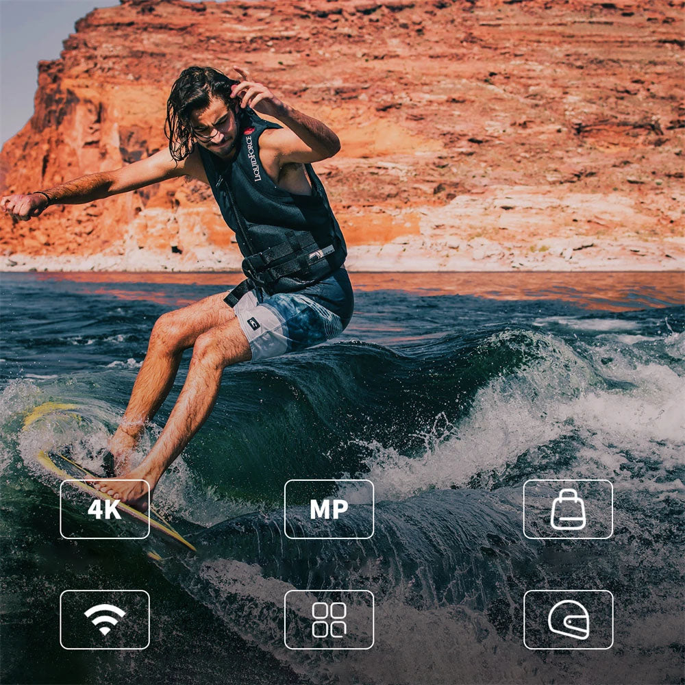 Câmara SJCAM C100 Plus - 4K, 30M Impermeável, WiFi 2.4G, Vlogs