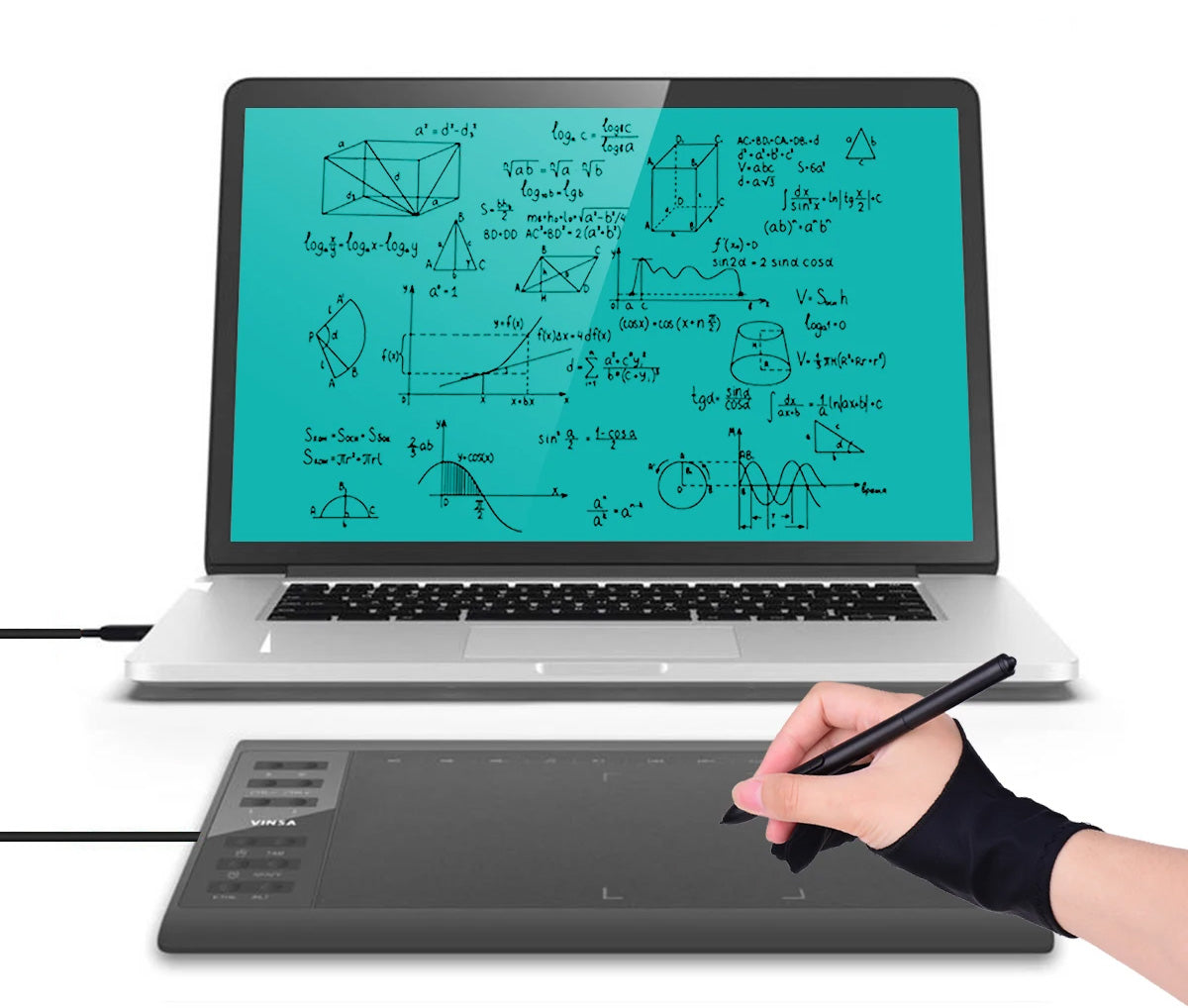 Tablet Gráfico VINSA Profissional – 10.6 polegadas, 8192 Níveis de Pressão, Teclas de Atalho