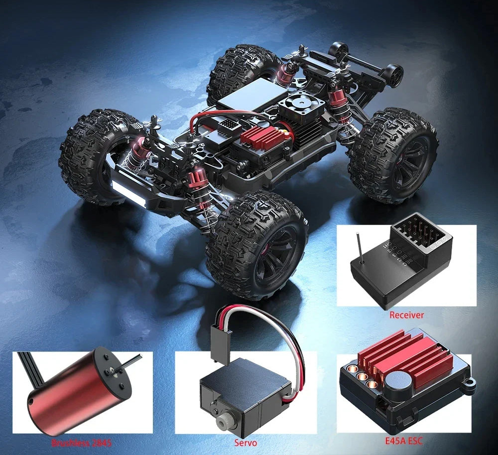 Hyper Go MJX 70km/h - Carro RC Avançado, 1/16, 4WD, Brushless