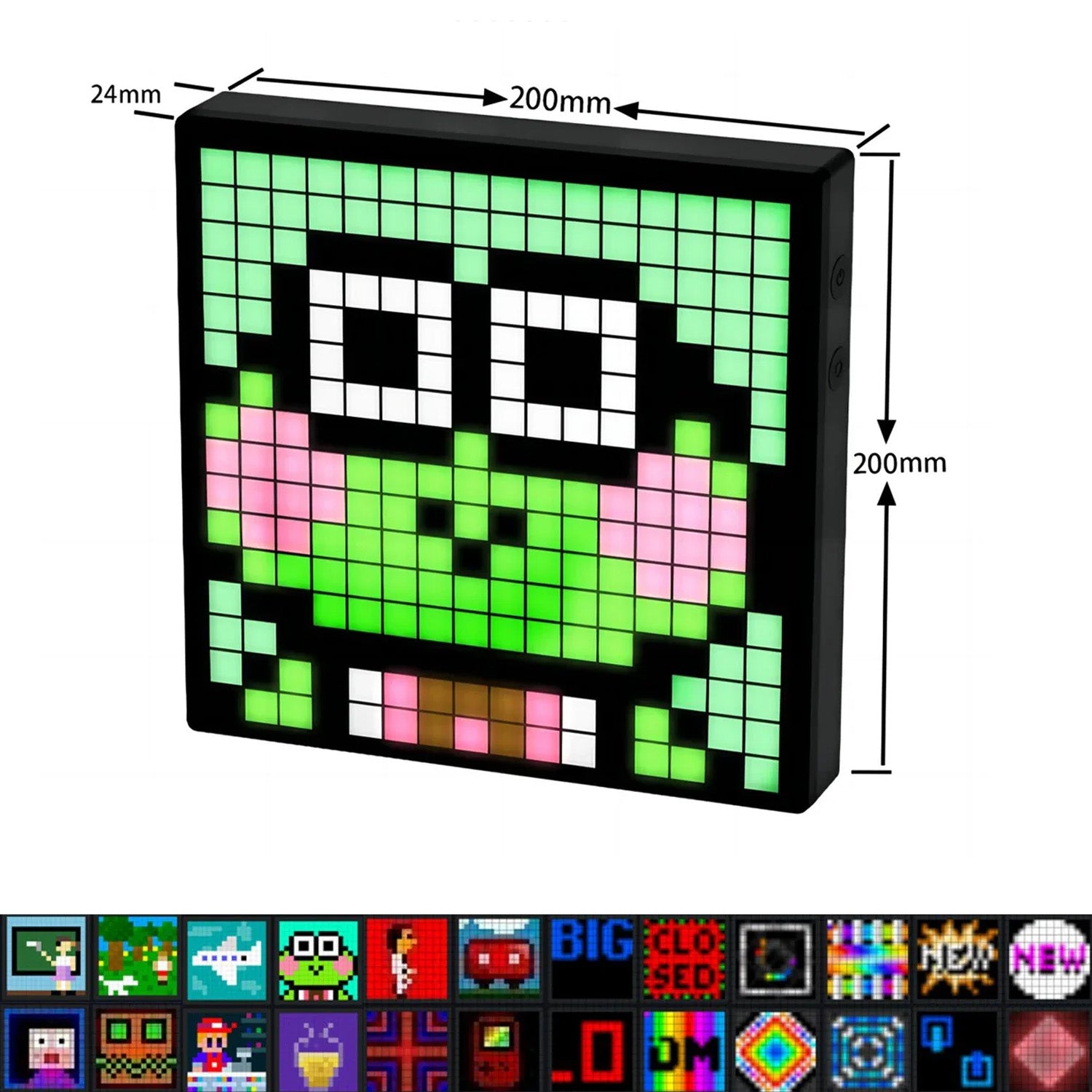 Painel LED Pixel RGB Smart Matrix - Controlo por App, Decoração Gaming