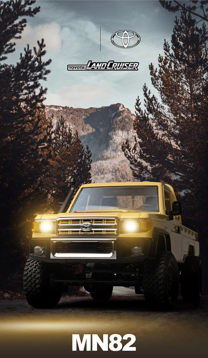 Pickup RC ZWN MN82 4WD com Luzes LED - Simulação Escala 1:12