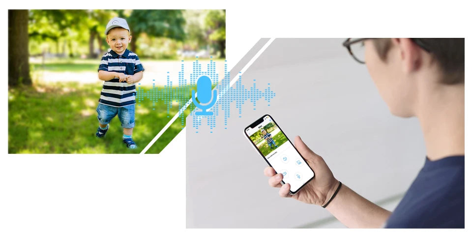 Câmara de Vigilância TPTEK WiFi 4MP - Exterior e Interior, Deteção de Movimento, Visão Noturna e À Prova de Água