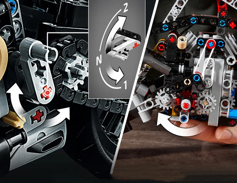 Constrói uma Moto Ducati MOC - Blocos de Construção, Montagem Difícil, Desafio de Montagem