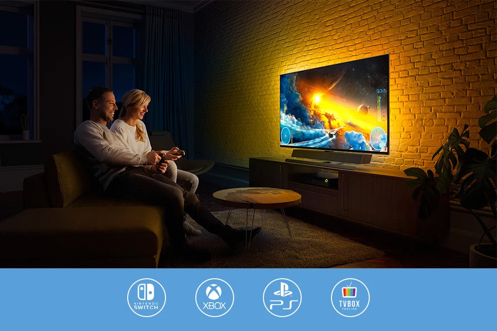 Fita LED NEX ILLUMI - Com sincronização TV, Alexa e Google
