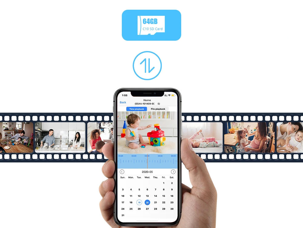 Câmara de Vigilância TPTEK WiFi 4MP - Exterior e Interior, Deteção de Movimento, Visão Noturna e À Prova de Água