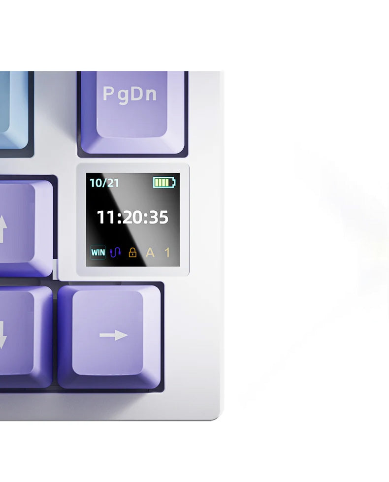 Teclado Mecânico AJAZZ AK820 Pro - 82 teclas, Ecrã TFT