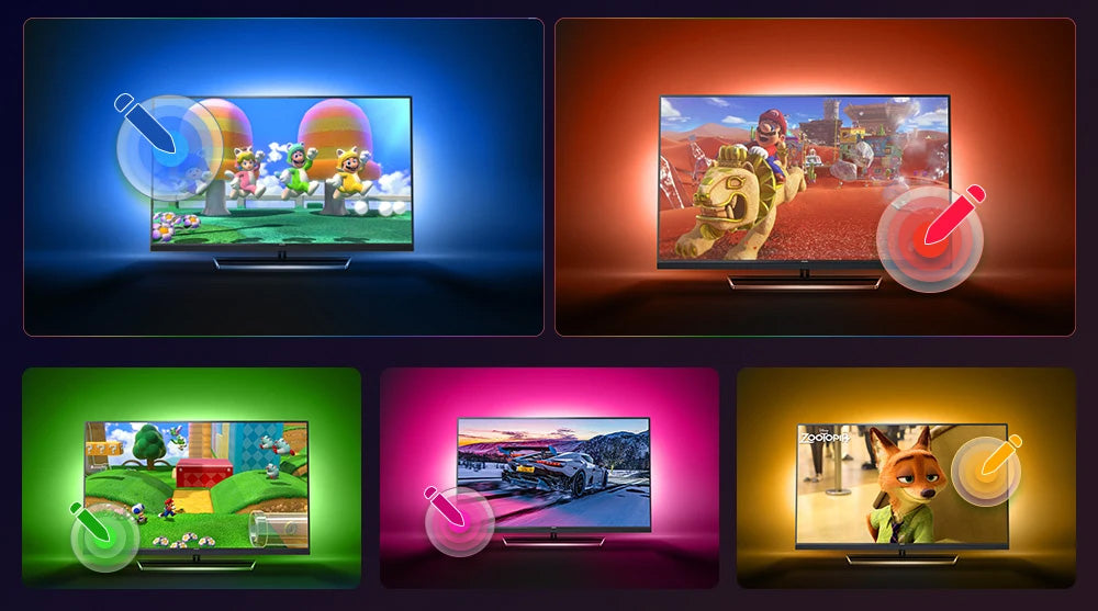 Fita LED NEX ILLUMI - Com sincronização TV, Alexa e Google