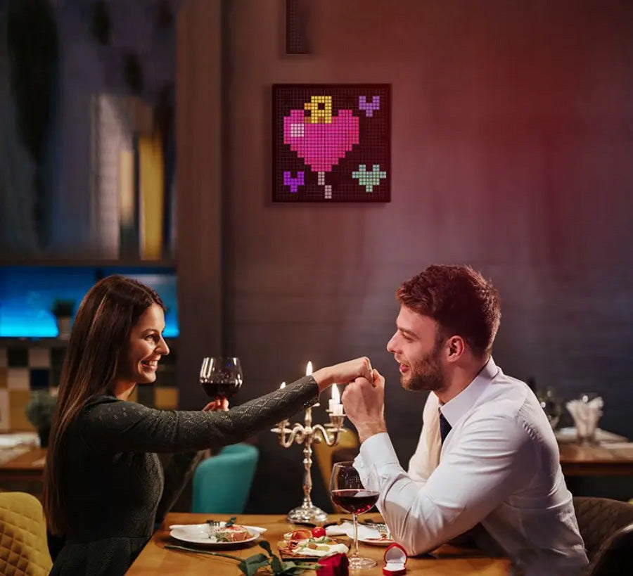 Painel LED Pixel RGB Smart Matrix - Controlo por App, Decoração Gaming