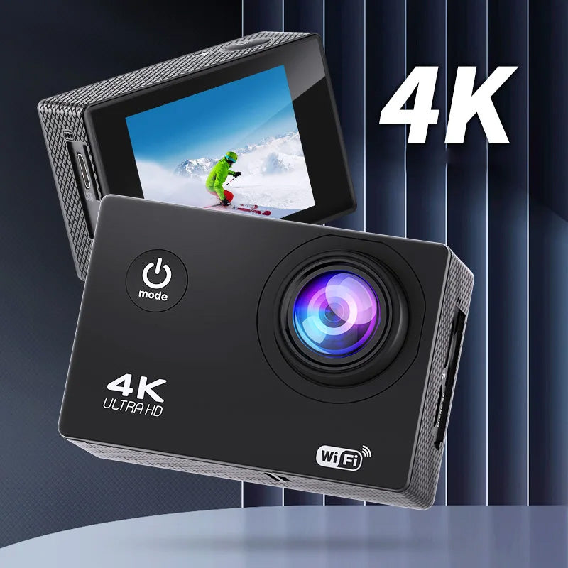 Câmara de Ação Ultra HD 4K - 30fps, Wi-Fi e Impermeável