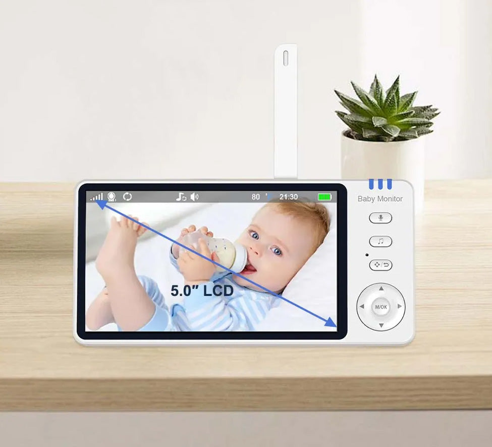 Tablet Monitor de Bebé EYE4U com Câmera - Zoom, Sensores de Temperatura e Som, Visão Noturna