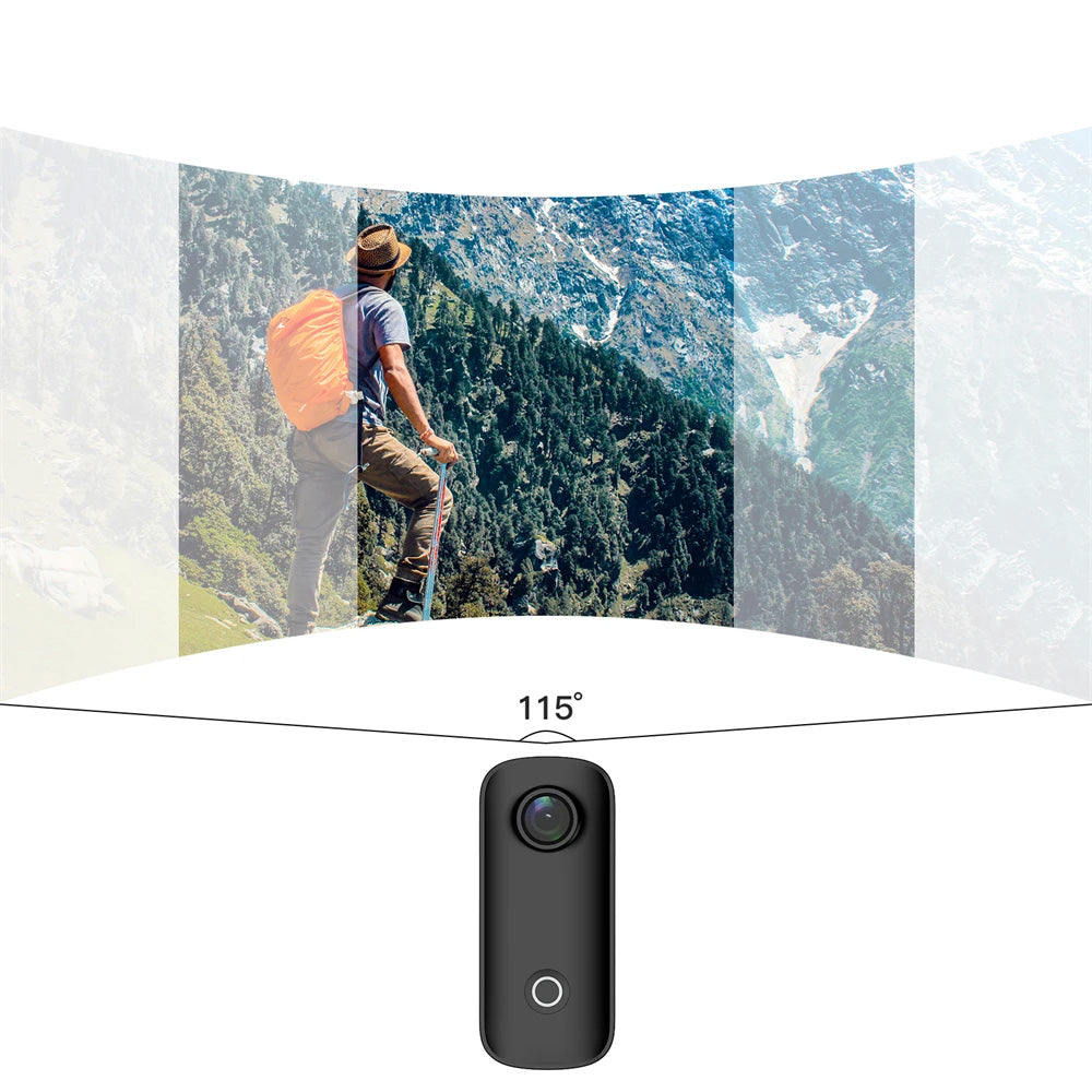 Câmara SJCAM C100 Plus - 4K, 30M Impermeável, WiFi 2.4G, Vlogs
