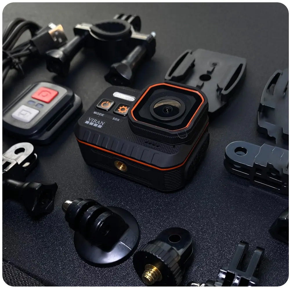 Câmara CERASTES SC002 - 4K, 16MP, 170° Lente Grande Angular, à Prova de Água