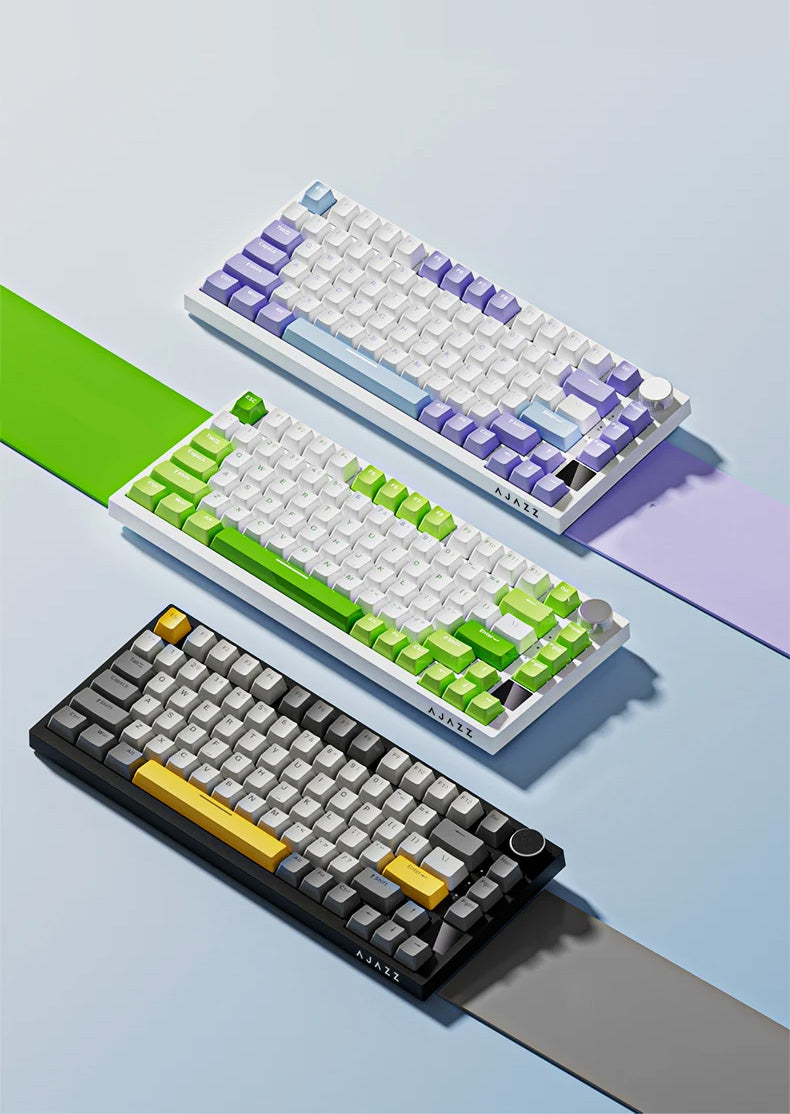Teclado Mecânico AJAZZ AK820 Pro - 82 teclas, Ecrã TFT