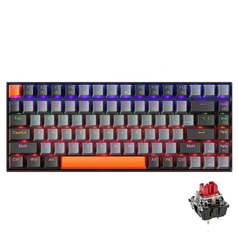 Teclado Mecânico MACHENIKE K500A-B84 – 84 Teclas, Switches Hot-Swap, Retroiluminação, USB-C
