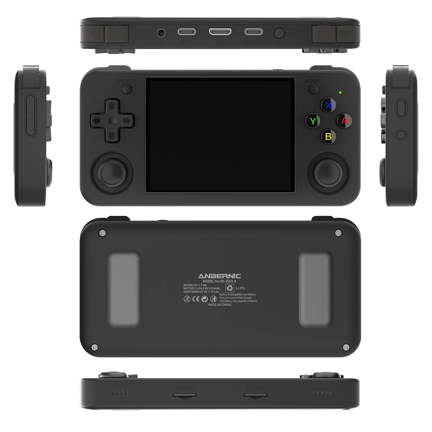 ANBERNIC RG35XX H - Consola de Jogos Portátil, 5528 Jogos