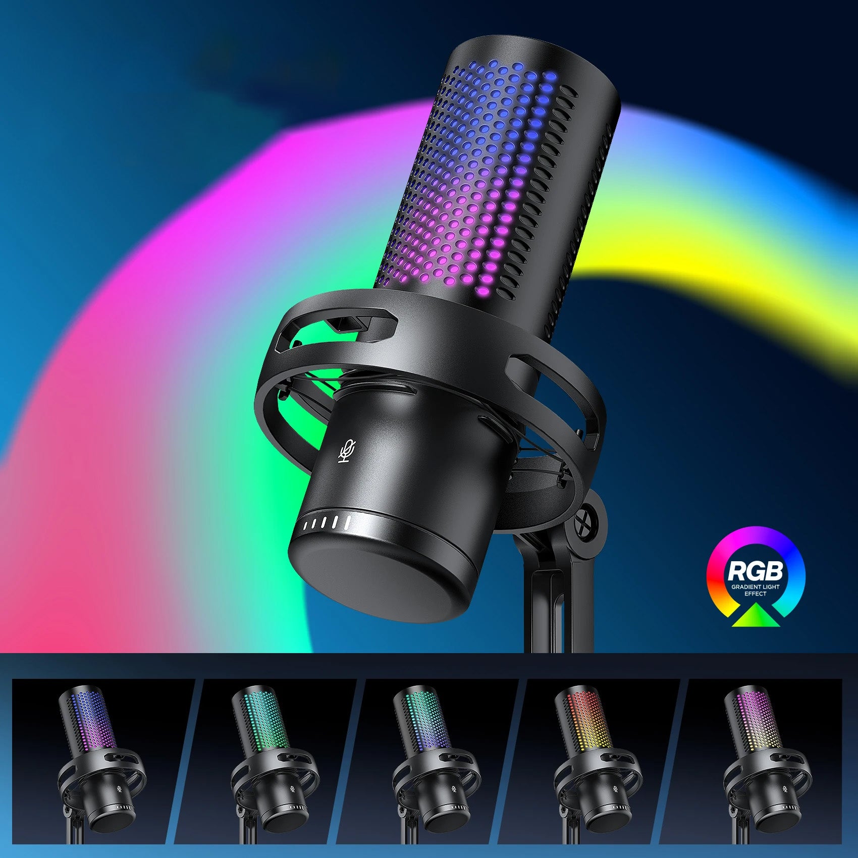 AYEBEAU - Microfone Condensador para Gaming, Streaming e Podcast