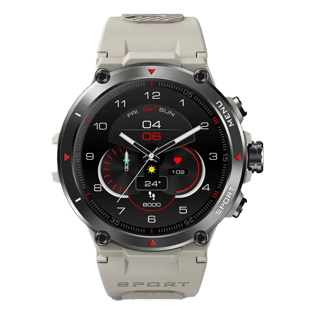 Smartwatch ZEBLAZE Stratos 2 – AMOLED, GPS, Monitorização de Saúde, 15 Modos Desportivos, Ecrã nítido