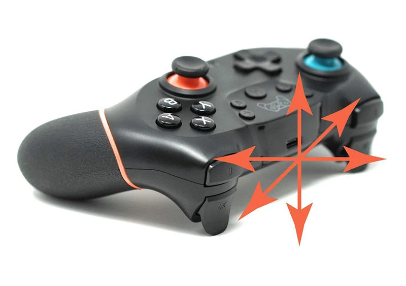Comando DATA FROG Wireless - Para PC e Nintendo Switch – Turbo Ajustável e Vibração