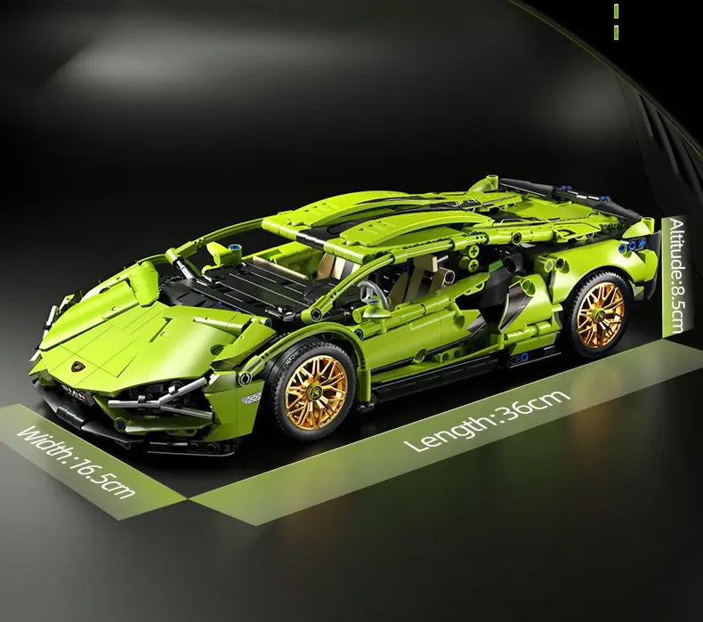 Constrói um Lamborghini -  Dificuldade média, Blocos de Construção, Desafio de Montagem