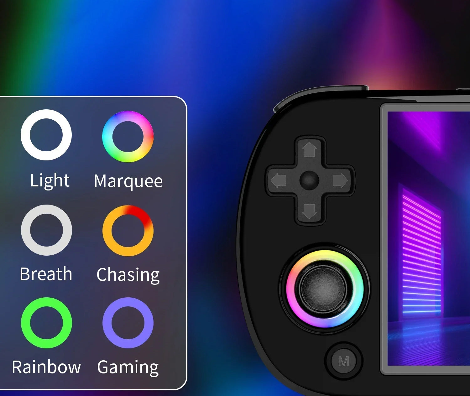 ANBERNIC RG40XX H - Consola de Jogos Portátil, com 11000+ Jogos, Efeitos de Iluminação RGB, Wi-Fi, HDMI