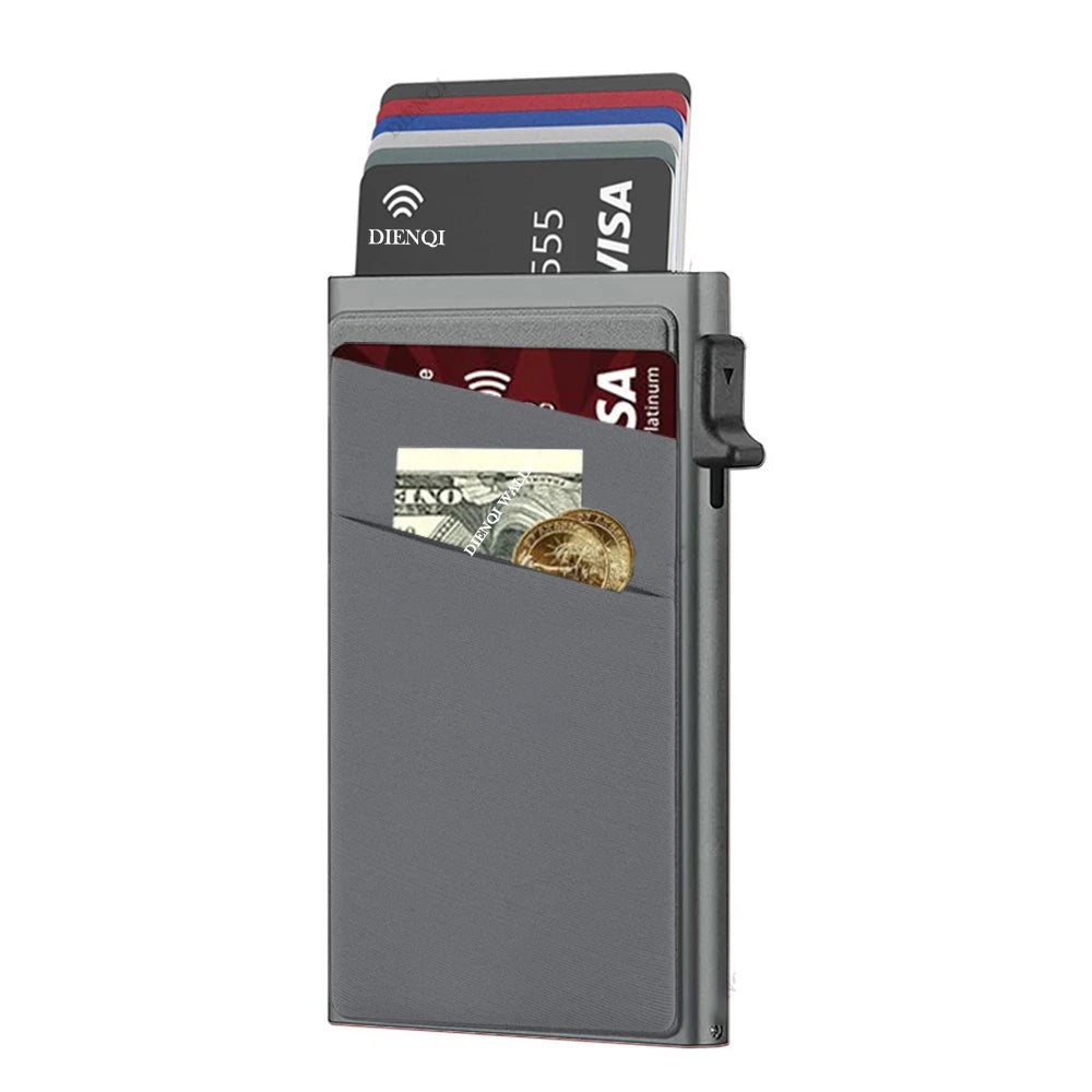 Porta-Cartões RFID em Alumínio - Design Slim e Elegante