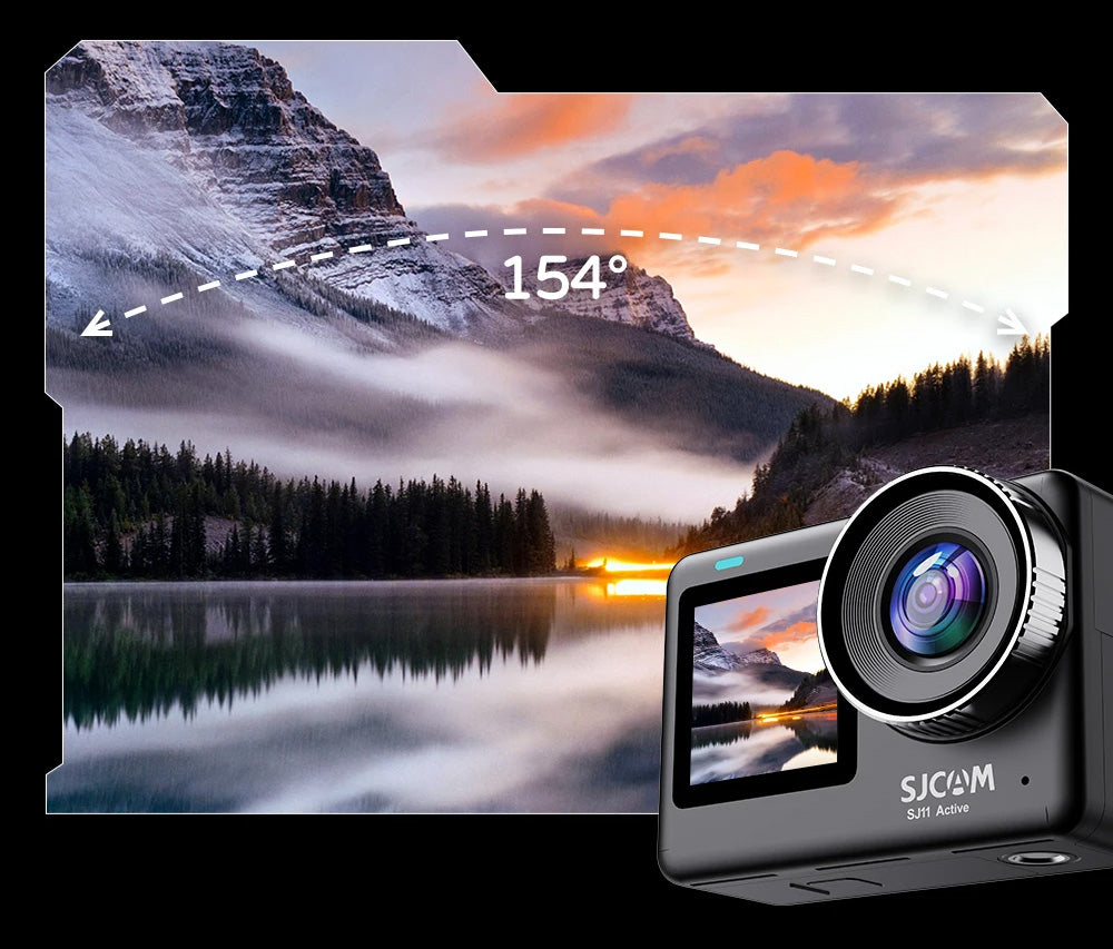 Câmara SJCAM SJ11 Active - 4K, Duplo Ecrã Touch, Wi-Fi, 5G, Zoom 8X