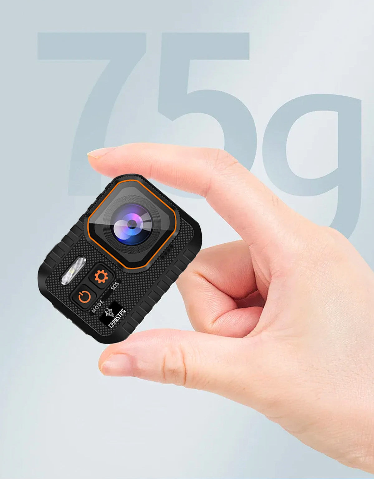 Câmara CERASTES SC002 - 4K, 16MP, 170° Lente Grande Angular, à Prova de Água