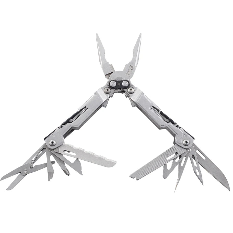 Multi-Ferramenta SOG 18 em 1 – Alicate Dobrável, Facas, Tesoura, Chaves e Abridores