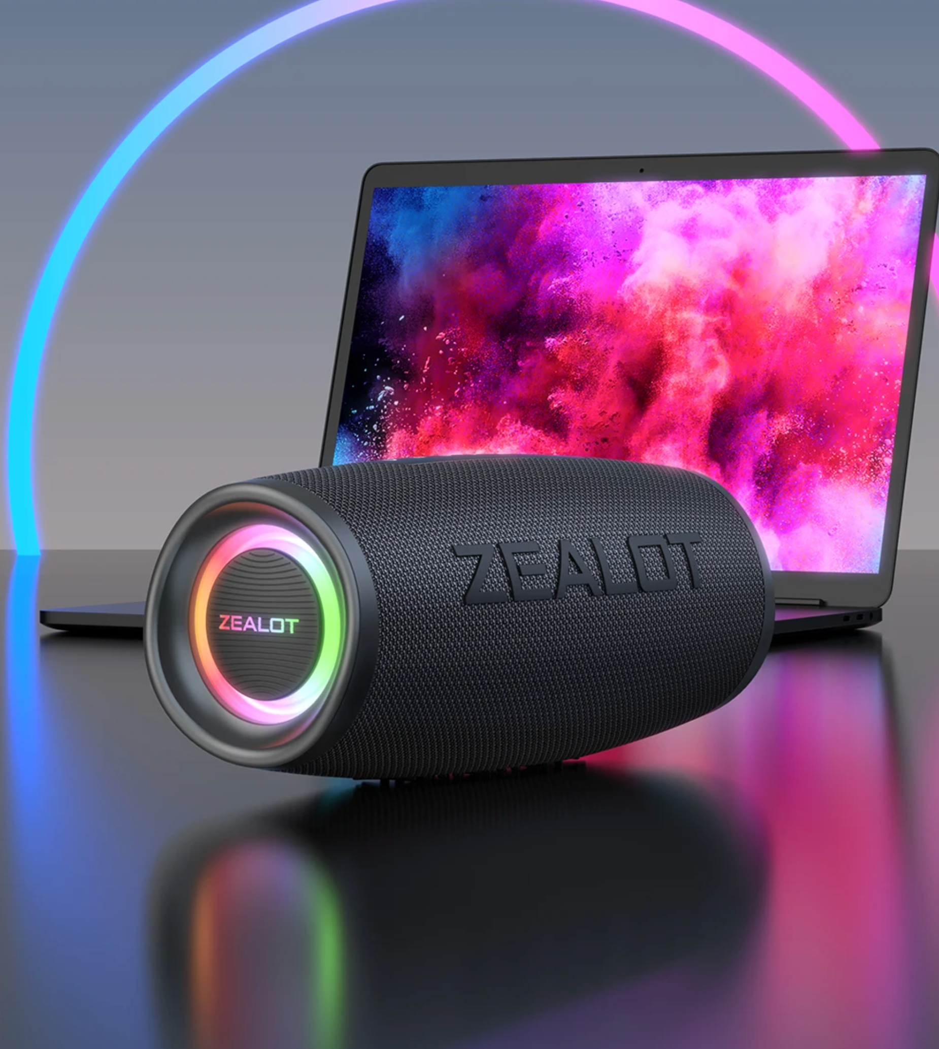 Coluna ZEALOT-S56 Bluetooth - 40W, IPX6 Impermeável com Excelentes Graves